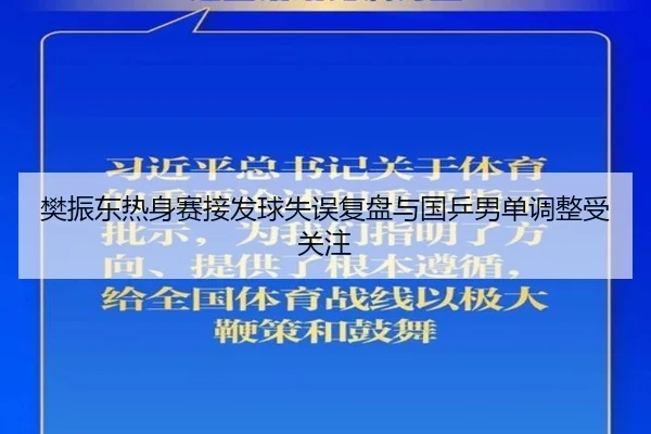 樊振东热身赛接发球失误复盘与国乒男单调整受关注 | LDsports